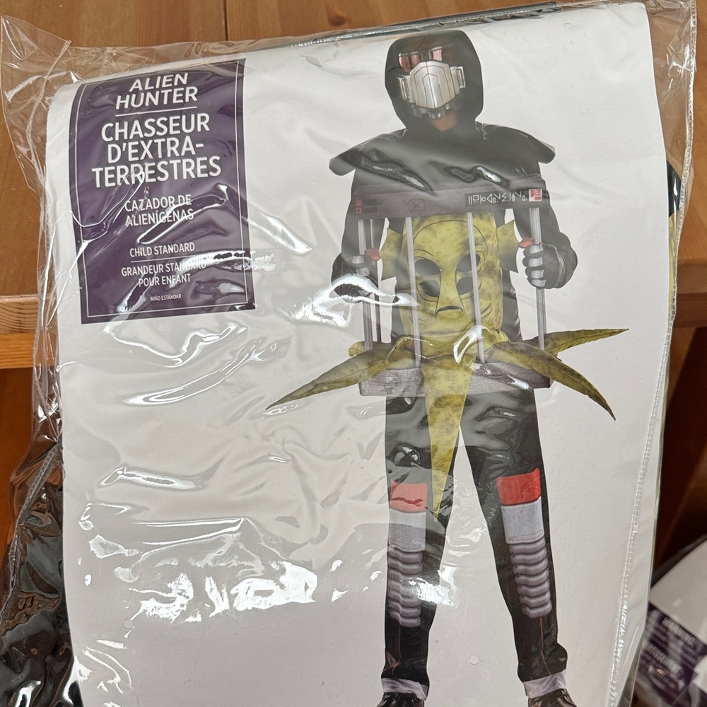 New in bag! Alien Hunter Kids Costume Size standard, up to size 10